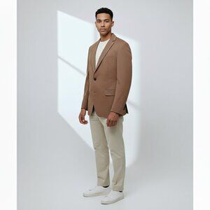NWOT Tallia‎ Embroidered Blazer Tan Men 40